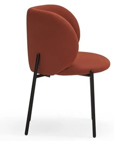 Piros kárpitozott étkezőfotel szett 2 db-os Mogi – Teulat