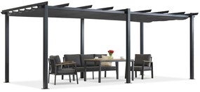 Terasz pergola Barbados 3x6 m Garden Point antracit