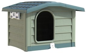 Kutyaház Bungalow zöld, 89 x 75 x 62 cm