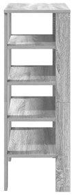 szürke sonoma színű szerelt fa cipőtartó 61x32x87,5 cm