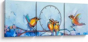 Kép - A természet ébredése (órával) (90x30 cm)