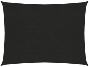 fekete HDPE napvitorla 160 g/m² 3 x 4 m