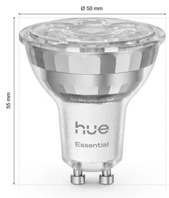 Fényerőszabályozható Philips Hue WACA LED-izzó GU10, 4,7 W, 230 V, 2200–6500 K