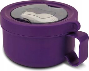 Nava kerek rozsdamentes acél ebéddoboz Nava 850ml lila