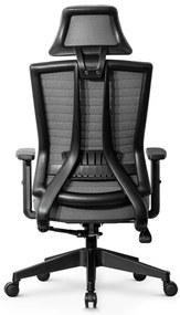 Ello ergonomikus szövet irodai forgószék deréktámasszal, fejtámasszal