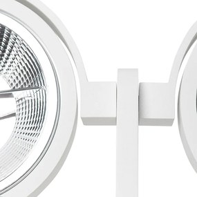 Modern spotlámpa fehér 2-lámpás - Master 111