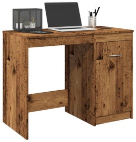 antik fa színű szerelt fa íróasztal 100 x 50 x 76 cm