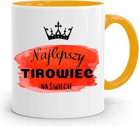 Kamionsofőrnek Tira Sárga Ajándék Bögre fényképes nyomattal