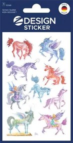 Matrica, papír, 2 ív, 76x120 mm, AVERY ZWECKFORM, Z-Design No.53148, unikornisok (AY53148)