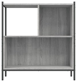 szürke sonoma színű szerelt fa könyvespolc 72 x 28 x 77,5 cm