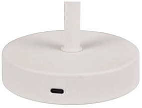 Fehér LED szabályozható asztali lámpa (magasság 30 cm) Jeff – Trio