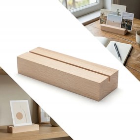 Fából Készült Bükk Fotóállvány jegyzetek dokumentumok Organizer íróasztal