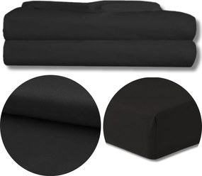 Lepedő Gumi NÉLKÜLI160x200 Lengyel Mikroszálas Fekete Koney