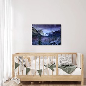 Téli hegyi tájkép (70x50 cm)