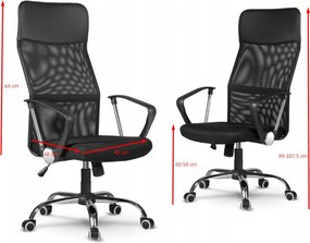 Forgó irodai szék, Nemo, hálós szövet, piros