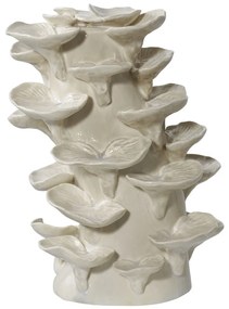 Asztali dekoráció, kerámia, bézs 18x15x24 cm