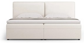 Krémszínű ágyneműtartós boxspring ágy 180x200 cm Arendal – Cosmopolitan Design