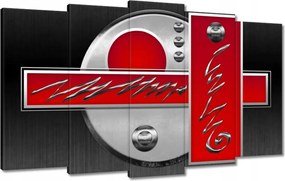 Festmények 100x60 Piros absztrakt