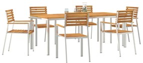 7 részes kerti étkező szett Tömör akácfából