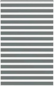 vidaXL zebrafüggönnyel sötét szürke szövetszélesség 140,9cm poliészter