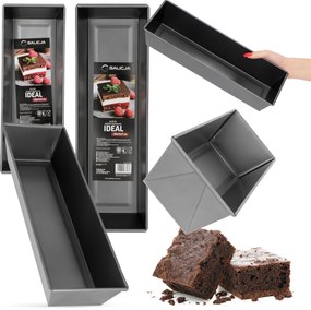 2x Tepsi Sütemény Sütőforma Kenyér Tortaforma Téglalap alakú Sütőforma Szett L0