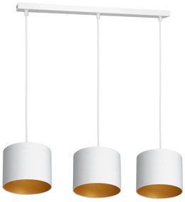 Csillár zsinóron ARDEN 3xE27/60W/230V fehér/arany