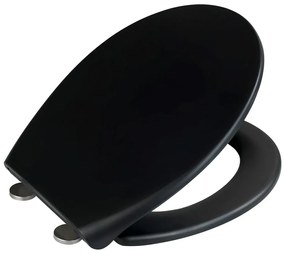 Ikaria fekete WC-ülőke - Wenko