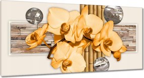 Vászonkép 115x55 Narancssárga orchidea