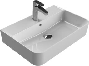 CeraStyle HERA - PULTRA ültethető - BTW - falig érő - porcelán mosdó - 60 x 42 cm