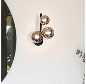 Ideal Lux - LED Fali lámpa PERLAGE 3xG9/3W/230V fekete/füstös