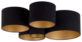 Duolla - Mennyezeti lámpa ROLLER PENTO 5xE27/60W/230V fekete/arany