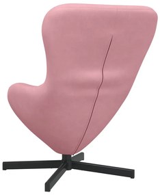 Tojásfotel Rózsaszín Velúr