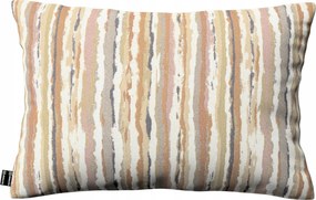 Párnahuzat 47x28 olíva-narancs csíkos, krémszínű alapon