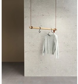 Natúr színű tölgyfa fali fogas 80 cm Swing M – LIND DNA