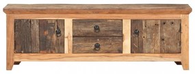 tömör akác és újrahasznosított fa tévészekrény 120x30x40 cm
