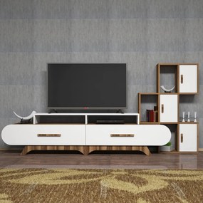 Flora S - Walnut, White