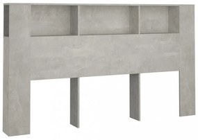 betonszürke áthidaló szekrény 180x18,5x104,5 cm
