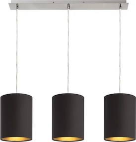 RENDL RON 15/20 lámpabúra Polycotton fekete/arany fólia max. 28W