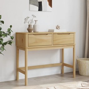 FLORO viaszbarna tömör fenyőfa tálalóasztal 89,5 x 36,5 x 73 cm
