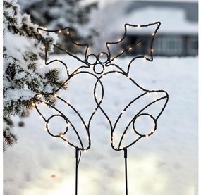 Brilagi - LED kültéri karácsonyi dekoráció LED/3xAA IP44 55x32 cm csengők