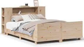 vidaXL tömör fenyőfa ágy matrac nélkül 120 x 190 cm