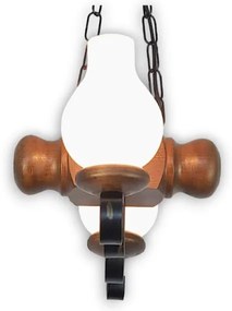 Brilagi - Csillár láncon RUSTIC 2xE14/40W/230V bükkfa/dió