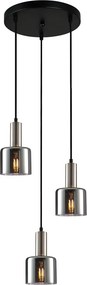Italux modern függeszték santia füstös ezüst itxpnd-65342-3a-scsg