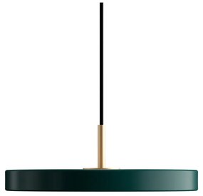Sötétzöld LED függőlámpa fém búrával ø 31 cm Asteria Mini – UMAGE
