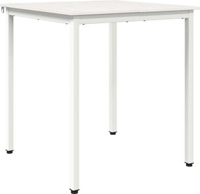 vidaXL Étkezőasztal Fehér 70 x 70 x 75 cm Tömör fenyőfa