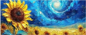 Kép - Festés napraforgó (120x50 cm)