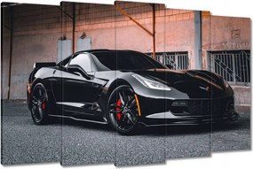 Vászonkép 150x95 Fekete sportautó