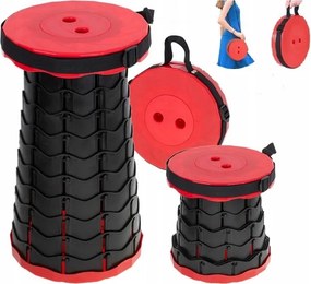 Horgász túraszék összecsukható zsámoly, haltartó szék, fekete