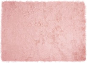 vidaXL Műgyapjú Szőnyeg Tafalla Rózsaszín 120 x 170 cm Poliészter