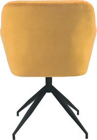 Forgószék, mustár/fekete, VELEZA NEW